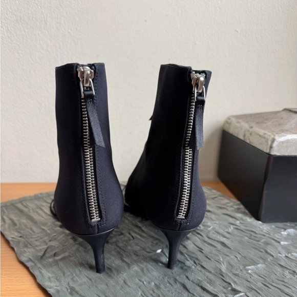 ALEXANDER WANG ANKLE ERI BOOTS RHINESTONES BLACK SIZE 7.5 - Picture 4 of 12
